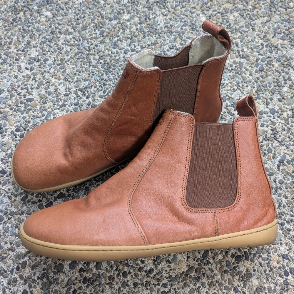 Brown Leather Chelsea Boots